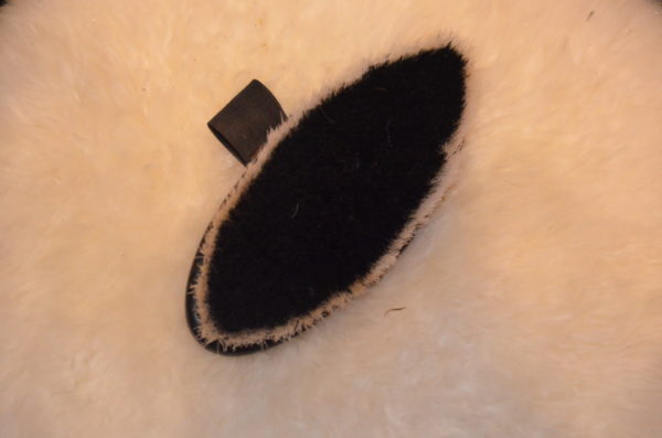 Brosse douce - noir bord blanc