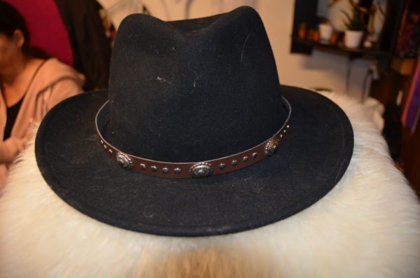 RUBAN CHAPEAU - BRUN - HB-35 (chapeau pas en vente)